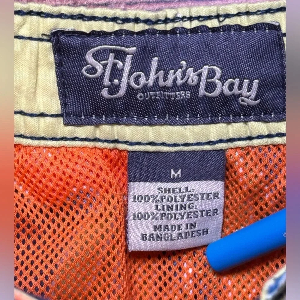 🌻 St. John's Bay Hibiscus Tropical Board Shorts Trunks Men's size M Hawaiian - Picture 5 of 8